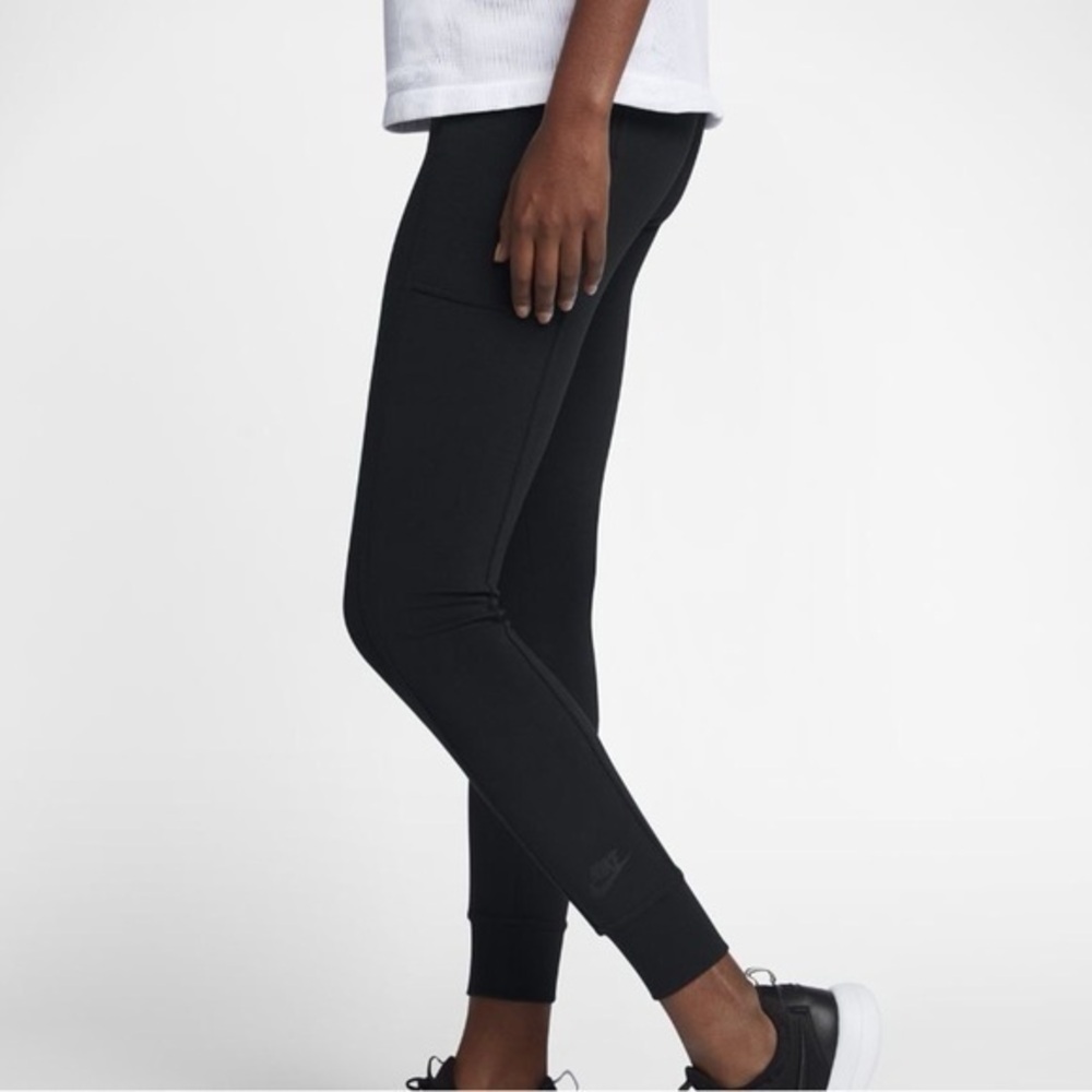 Nike High Rise 7/8 Leggings Black Side Pocket XS